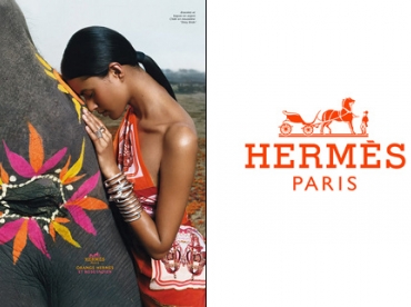 Le sari selon Hermès