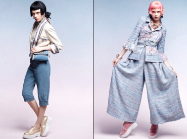 Les tennis compensées Chanel