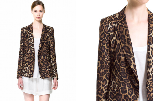 Blazer léopard Zara