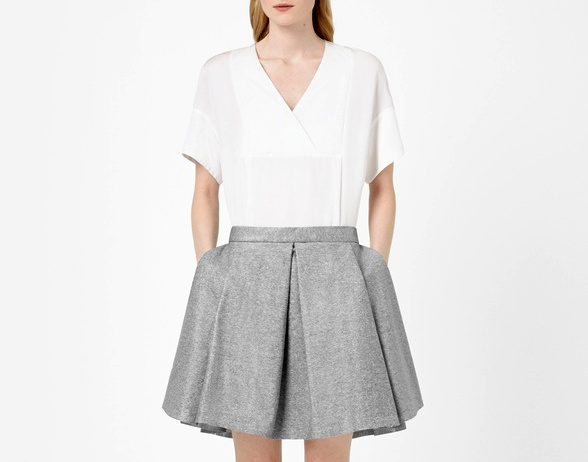 Jupe plissée taille haute COS