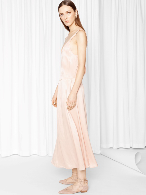 Slip dress mi-longue