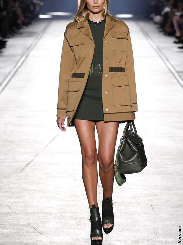 Veste kaki - Défilé Versace