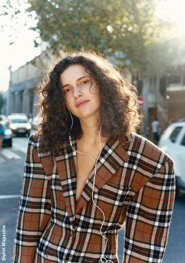 Manteau à carreaux motif tartan