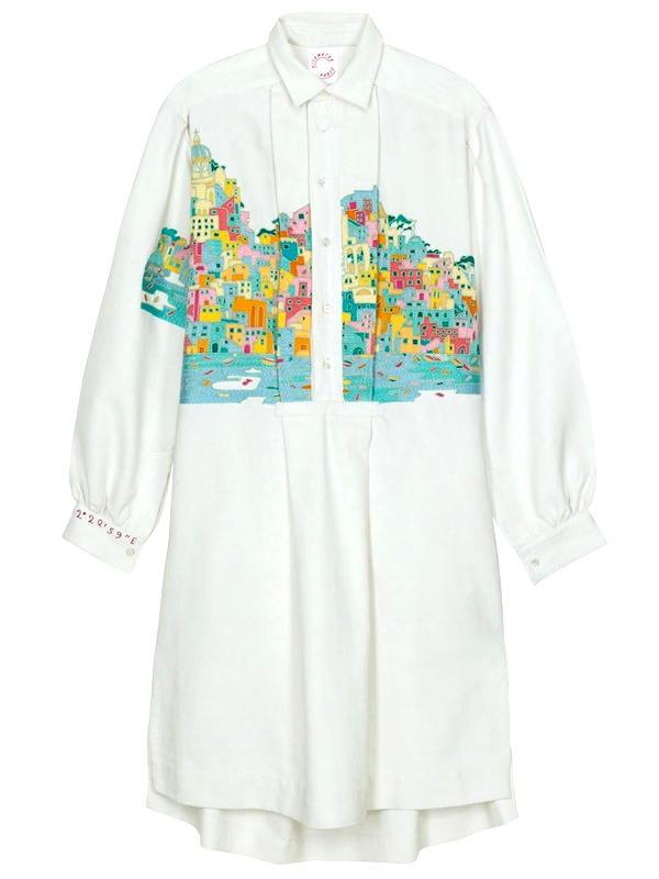 Chemise brodée Kilomètre