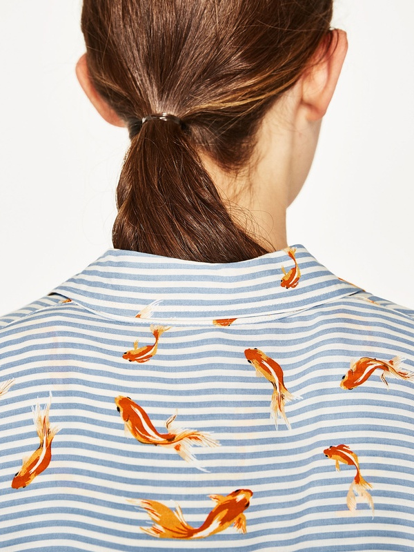Chemise imprimés poissons Zara