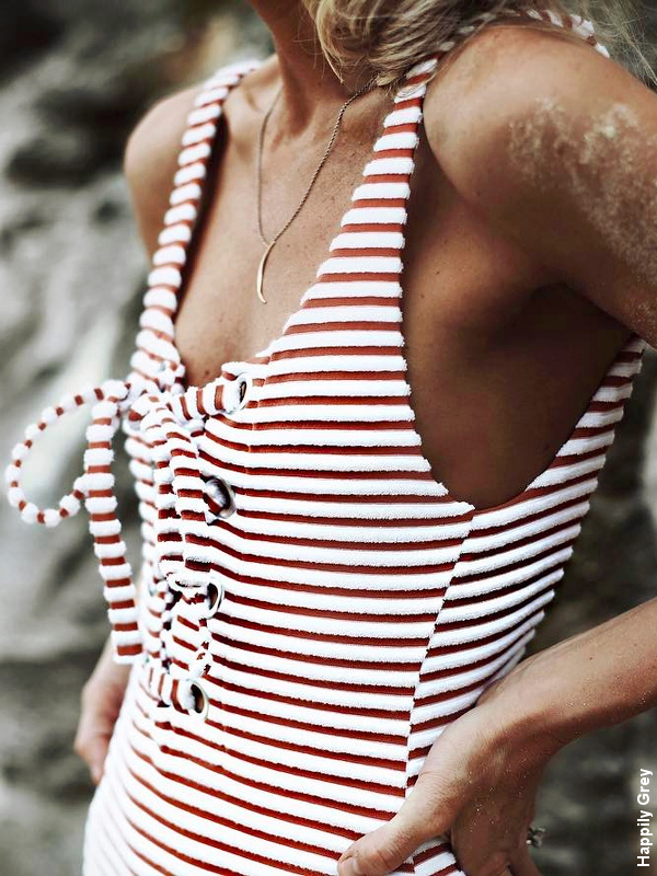 Maillot de bain à laçage