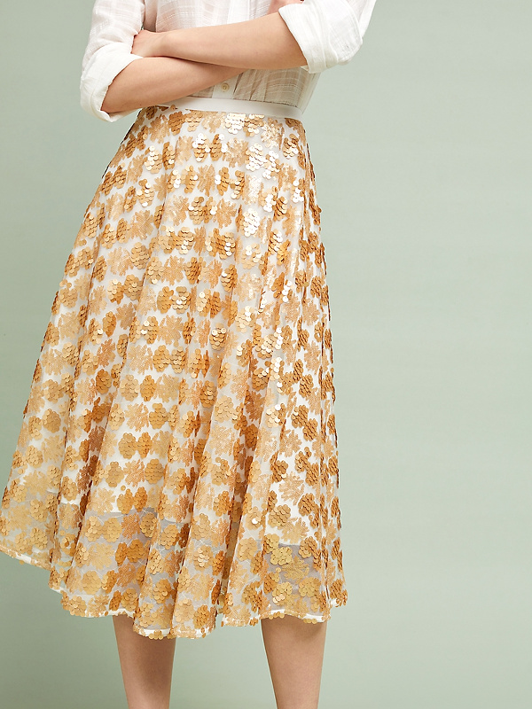 Jupe à sequins Anthropologie