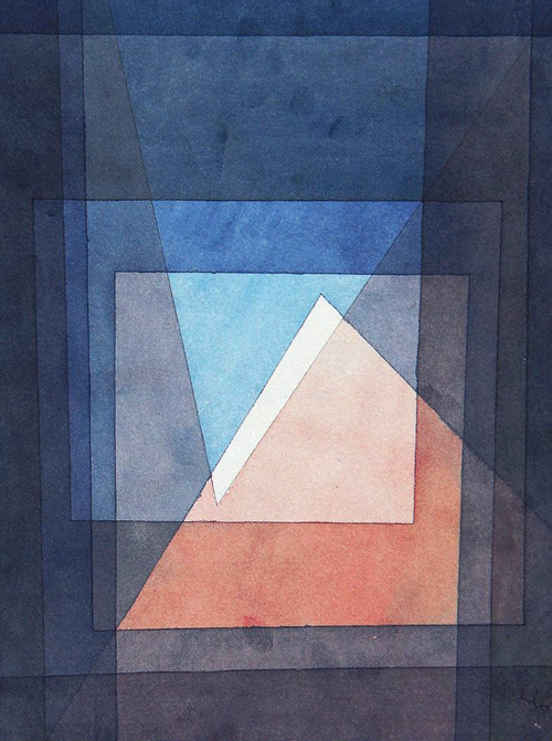 Bleu nuit + bleu barbeau + rose pêche légèrement foncé