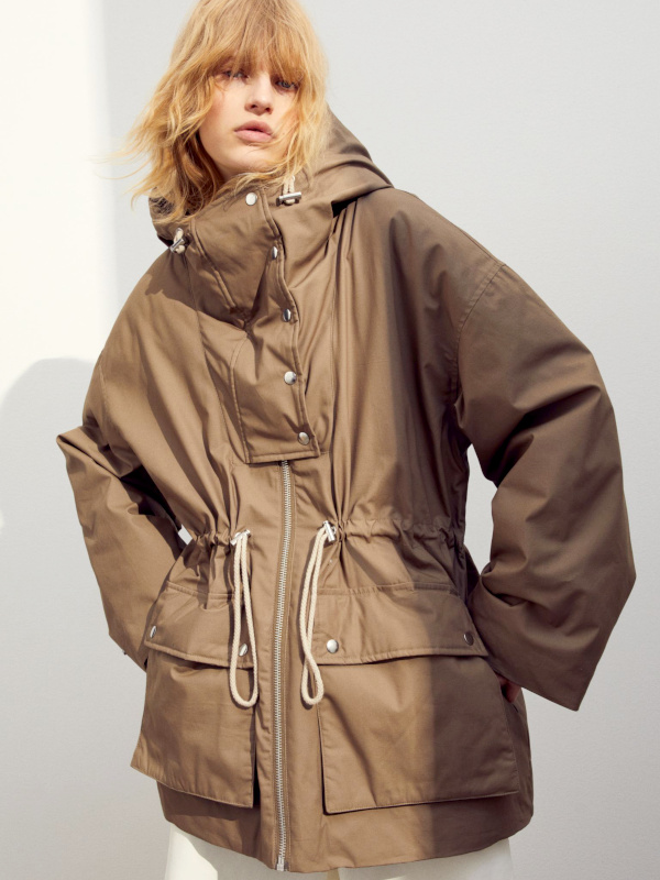 Parka beige foncé H&M