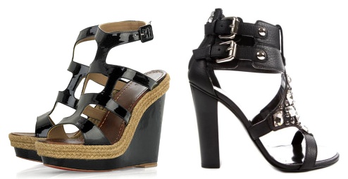 Spartiates à talons