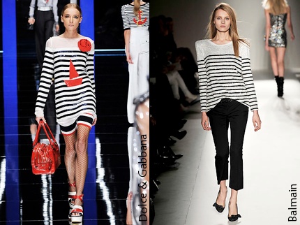 La marinière sur les podiums