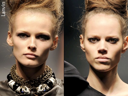 Sourcils décolorés