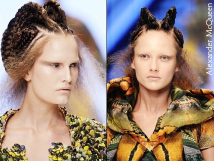 Sourcils décolorés