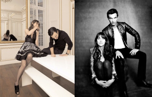 Nicolas Ghesquière et Charlotte Gainsbourg