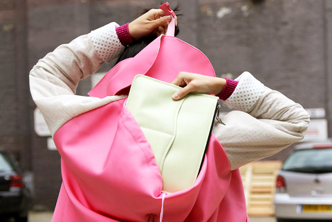 Le blouson sac à dos