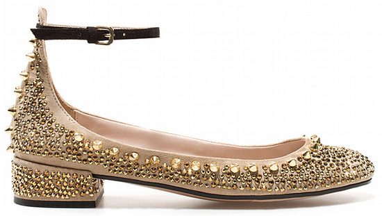 Ballerines à studs Zara