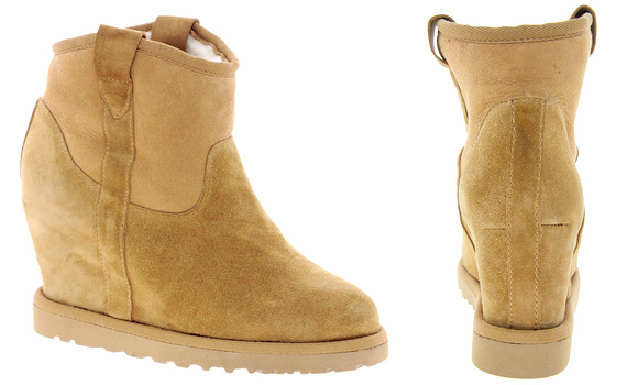 Bottines fourrées à talons compensés Ash