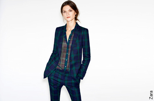 Pantalon à carreaux