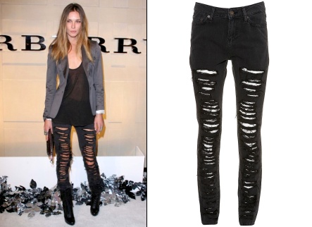 Le jean lacéré