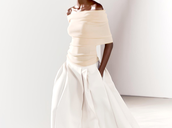 Wanted : une jupe midi blanche au parfait tombé