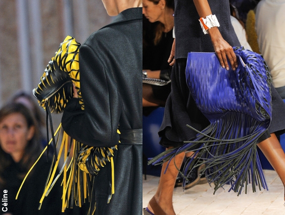Sac à franges - Défilé Céline