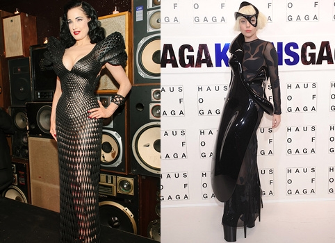 Robes imprimées en 3D - Dita Von Teese & Lady Gaga