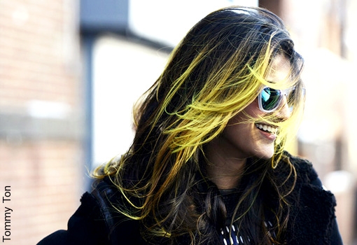 Le ombré hair fluo