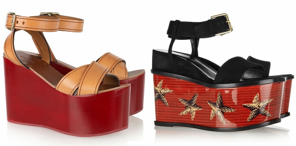 Sandales à plateaux