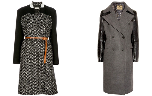 Manteaux bi-matières