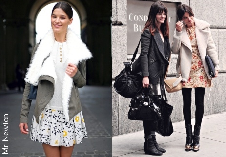 Manteau en shearling