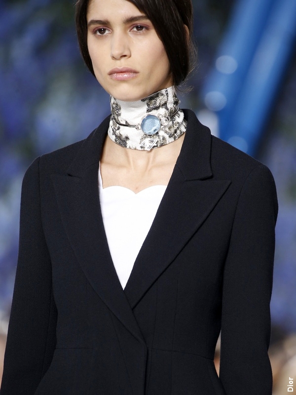 Défilé Dior - Look noir et blanc