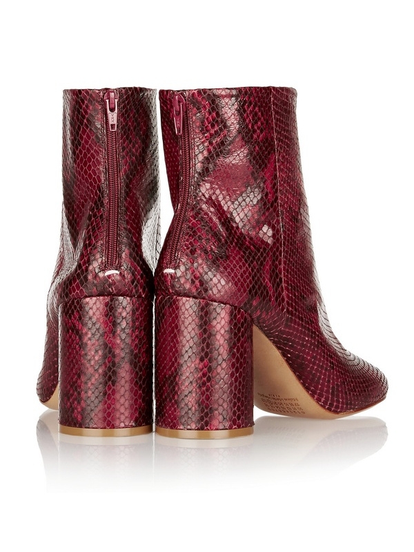 Bottines imprimé reptile