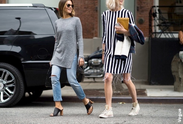 Le long pull côtelé