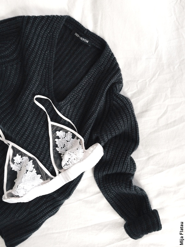 Pull à grosse maille