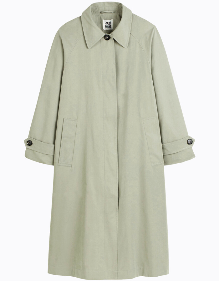 Imperméable vert tilleul