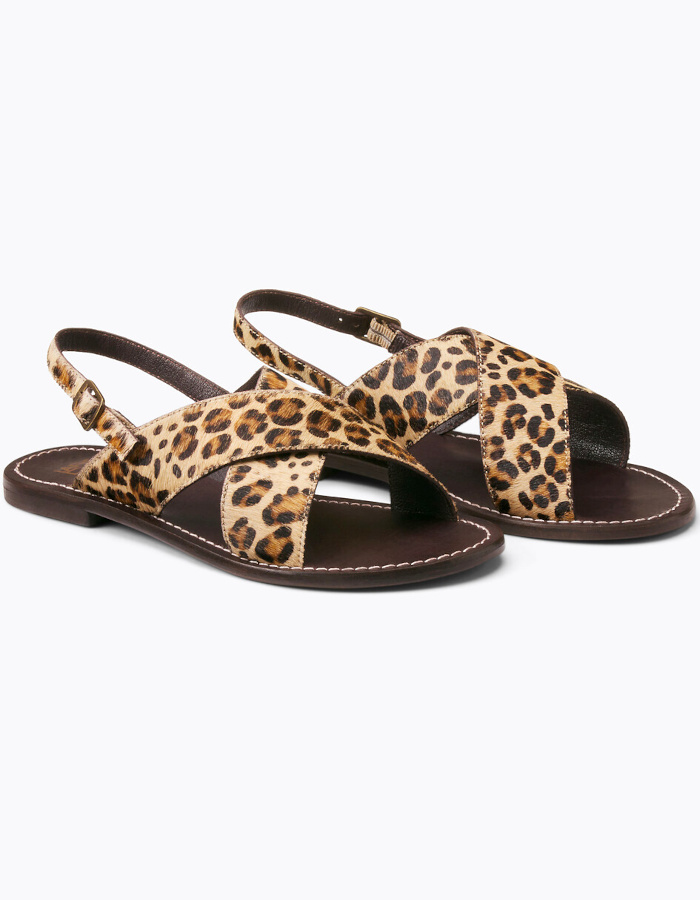 Sandales léopard