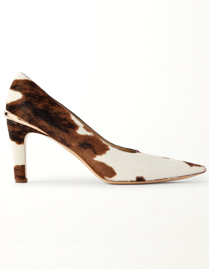 Escarpins imprimé vache